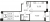 Планировка двухкомнатной квартиры площадью 61.66 кв. м в новостройке ЖК "Новый Лесснер"