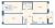 Планировка трехкомнатной квартиры площадью 84.36 кв. м в новостройке ЖК "Новый Лесснер"