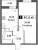 Планировка однокомнатной квартиры площадью 40.11 кв. м в новостройке ЖК "Цвета Радуги"