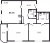 Планировка двухкомнатной квартиры площадью 65.73 кв. м в новостройке ЖК "Энфилд"
