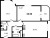 Планировка двухкомнатной квартиры площадью 66.06 кв. м в новостройке ЖК "Энфилд"