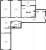 Планировка трехкомнатной квартиры площадью 98.9 кв. м в новостройке ЖК "Дом у Каретного"