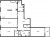 Планировка трехкомнатной квартиры площадью 128.8 кв. м в новостройке ЖК "Петровский Квартал на воде"