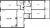 Планировка трехкомнатной квартиры площадью 121.3 кв. м в новостройке ЖК "Петровский Квартал на воде"