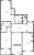 Планировка трехкомнатной квартиры площадью 106.5 кв. м в новостройке ЖК "Петровский Квартал на воде"