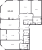 Планировка пятикомнатной квартиры площадью 185.5 кв. м в новостройке ЖК "Петровская доминанта"