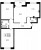 Планировка трехкомнатной квартиры площадью 103.3 кв. м в новостройке ЖК "Эталон на Неве"
