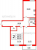 Планировка двухкомнатной квартиры площадью 90.49 кв. м в новостройке ЖК "Tesoro"