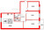 Планировка трехкомнатной квартиры площадью 107.48 кв. м в новостройке ЖК "Tesoro"