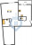 Планировка двухкомнатной квартиры площадью 67.13 кв. м в новостройке ЖК "Приморский квартал"