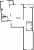 Планировка трехкомнатной квартиры площадью 85.5 кв. м в новостройке ЖК "Приморский квартал"