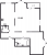Планировка трехкомнатной квартиры площадью 92.93 кв. м в новостройке ЖК "Приморский квартал"