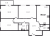 Планировка трехкомнатной квартиры площадью 80.02 кв. м в новостройке ЖК "Приморский квартал"