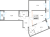 Планировка трехкомнатной квартиры площадью 90.2 кв. м в новостройке ЖК "Приморский квартал"