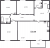 Планировка трехкомнатной квартиры площадью 118.3 кв. м в новостройке ЖК "Neva Hаus"