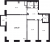 Планировка трехкомнатной квартиры площадью 136.3 кв. м в новостройке ЖК "Neva Hаus"