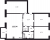 Планировка трехкомнатной квартиры площадью 122.34 кв. м в новостройке ЖК "Neva Hаus"