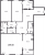 Планировка трехкомнатной квартиры площадью 149.6 кв. м в новостройке ЖК "Neva Hаus"