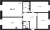 Планировка трехкомнатной квартиры площадью 95.71 кв. м в новостройке ЖК "Neva Hаus"