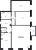 Планировка трехкомнатной квартиры площадью 140.96 кв. м в новостройке ЖК "Neva Hаus"