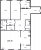 Планировка трехкомнатной квартиры площадью 149.2 кв. м в новостройке ЖК "Neva Hаus"