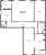 Планировка трехкомнатной квартиры площадью 144.5 кв. м в новостройке ЖК "Neva Hаus"