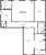 Планировка трехкомнатной квартиры площадью 144.2 кв. м в новостройке ЖК "Neva Hаus"