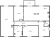 Планировка трехкомнатной квартиры площадью 157.7 кв. м в новостройке ЖК "Neva Hаus"