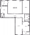 Планировка трехкомнатной квартиры площадью 142.9 кв. м в новостройке ЖК "Neva Hаus"