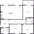 Планировка трехкомнатной квартиры площадью 112.5 кв. м в новостройке ЖК "Neva Hаus"