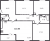 Планировка трехкомнатной квартиры площадью 113.6 кв. м в новостройке ЖК "Neva Hаus"