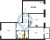 Планировка трехкомнатной квартиры площадью 103.9 кв. м в новостройке ЖК "Neva Hаus"