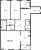Планировка трехкомнатной квартиры площадью 148.76 кв. м в новостройке ЖК "Neva Hаus"