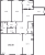 Планировка трехкомнатной квартиры площадью 152.6 кв. м в новостройке ЖК "Neva Hаus"
