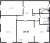 Планировка трехкомнатной квартиры площадью 109.9 кв. м в новостройке ЖК "Neva Hаus"