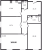 Планировка трехкомнатной квартиры площадью 108.8 кв. м в новостройке ЖК "Neva Hаus"