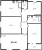 Планировка трехкомнатной квартиры площадью 105.3 кв. м в новостройке ЖК "Neva Hаus"