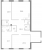 Планировка трехкомнатной квартиры площадью 155.2 кв. м в новостройке ЖК "Neva Hаus"