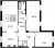 Планировка трехкомнатной квартиры площадью 120.89 кв. м в новостройке ЖК "Neva Hаus"