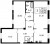 Планировка трехкомнатной квартиры площадью 120.45 кв. м в новостройке ЖК "Neva Hаus"