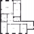 Планировка четырехкомнатной квартиры площадью 175.38 кв. м в новостройке ЖК "Neva Hаus"