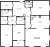 Планировка четырехкомнатной квартиры площадью 141.01 кв. м в новостройке ЖК "Neva Hаus"