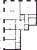 Планировка четырехкомнатной квартиры площадью 201.4 кв. м в новостройке ЖК "Neva Hаus"