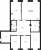 Планировка четырехкомнатной квартиры площадью 158.81 кв. м в новостройке ЖК "Neva Hаus"