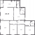 Планировка пятикомнатной квартиры площадью 201.4 кв. м в новостройке ЖК "Neva Hаus"