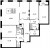 Планировка пятикомнатной квартиры площадью 199.89 кв. м в новостройке ЖК "Neva Hаus"