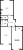 Планировка двухкомнатной квартиры площадью 59.2 кв. м в новостройке ЖК "ЦДС Московский"