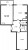 Планировка двухкомнатной квартиры площадью 62.24 кв. м в новостройке ЖК "ЦДС Московский"