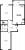 Планировка двухкомнатной квартиры площадью 59.09 кв. м в новостройке ЖК "ЦДС Московский"