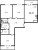 Планировка трехкомнатной квартиры площадью 95.27 кв. м в новостройке ЖК "Ariosto!"